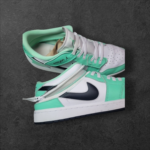 Air Jordan Low Flyeasy Shoe Mint and White  Men's  Shoes - Picture 4 of 6